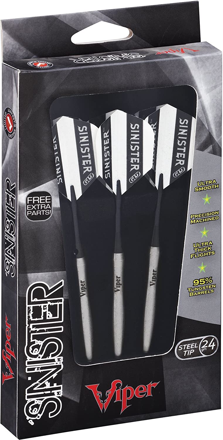 Viper Sinister 95 Tungsten Steel Tip Darts 24 Grams Sports Outdoors 5 Best Tungsten Darts in 2024 (Top Picks & Reviews) Darts & Dartboards Product Reviews and Guides