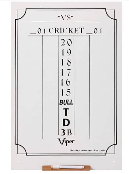 darts cricket scoring bullseye